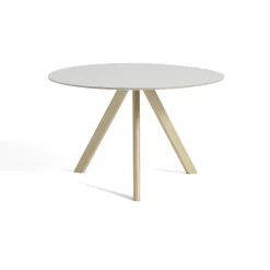 Tables À Manger^Hay Table Cph20 Ronde Chene Huile Mat & Linoleum - Creme