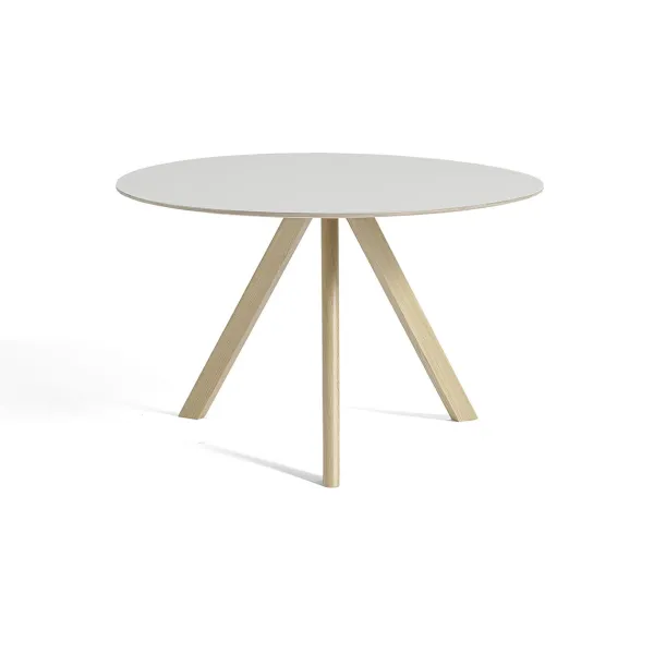 Tables À Manger^Hay Table Cph20 Ronde Chene Huile Mat & Linoleum - Creme