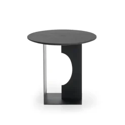 Tables Basses & D'Appoint^Ethnicraft Table D'Appoint Arc En Teck Noir Verni - O 50 Cm