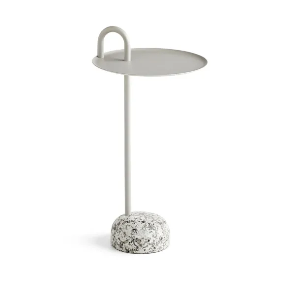 Tables Basses & D'Appoint^Hay Table D'Appoint Bowler En Acier Et Granit - Beige