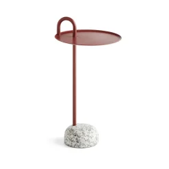 Tables Basses & D'Appoint^Hay Table D'Appoint Bowler En Acier Et Granit - Rouge