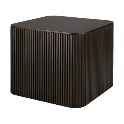Tables Basses & D'Appoint^Ethnicraft Table D'Appoint Carree Roller Max En Acajou - Marron
