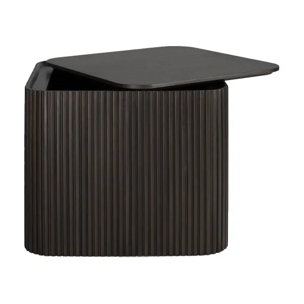Tables Basses & D'Appoint^Ethnicraft Table D'Appoint Carree Roller Max En Acajou - Marron