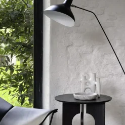 Tables Basses & D'Appoint^Ethnicraft Table D'Appoint Cove En Teck Noir Verni - O 50 Cm