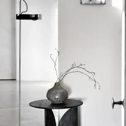 Tables Basses & D'Appoint^Ethnicraft Table D'Appoint Fin En Teck Noir Verni - O 50 Cm