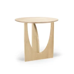 Tables Basses & D'Appoint^Ethnicraft Table D'Appoint Geometric Chene Verni - O 51 X H 50 Cm