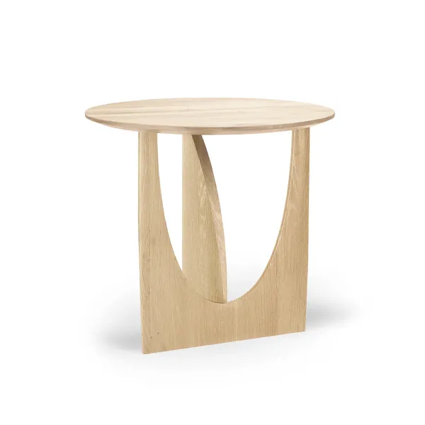 Tables Basses & D'Appoint^Ethnicraft Table D'Appoint Geometric Chene Verni - O 51 X H 50 Cm