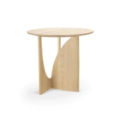 Tables Basses & D'Appoint^Ethnicraft Table D'Appoint Geometric Chene Verni - O 51 X H 50 Cm