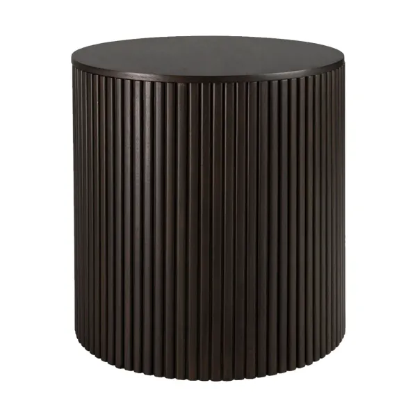 Tables Basses & D'Appoint^Ethnicraft Table D'Appoint Ronde Roller Max En Acajou - Marron