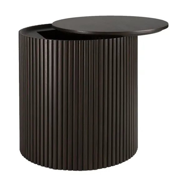 Tables Basses & D'Appoint^Ethnicraft Table D'Appoint Ronde Roller Max En Acajou - Marron