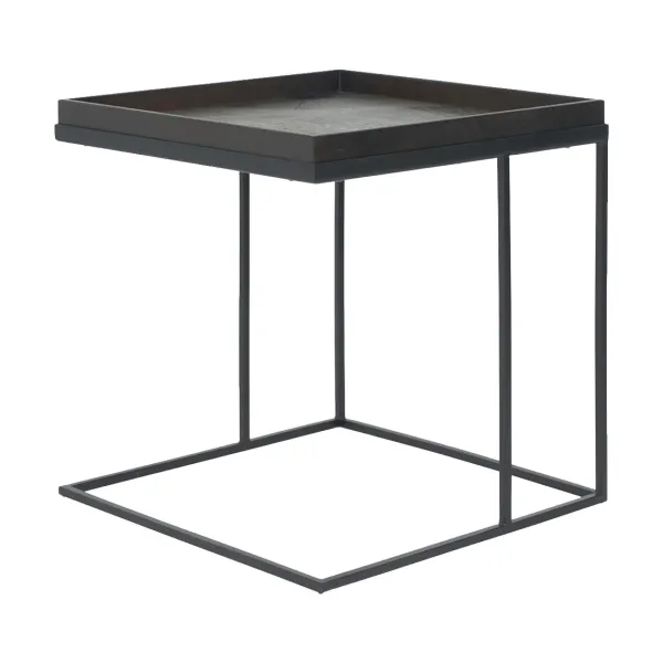 Tables Basses & D'Appoint^Ethnicraft Table D'Appoint Square En Metal - Noir