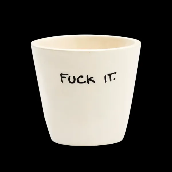 Tasses & Mugs^Sélectionné par Fleux Tasse Expresso Fuck It - Blanc