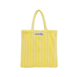 Sacs & Cabas^Sélectionné par Fleux Totebag A Rayures - Pristine & Neon Yellow