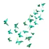 Art Mural^Assembli Trophee Origami Collection Papillon - Vert Caribeen