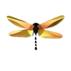 Art Mural^Assembli Trophee Origami Libellule - Jaune Brillant