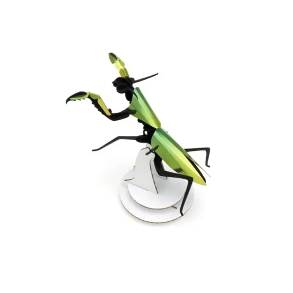Art Mural^Assembli Trophee Origami Mante Religieuse - Vert Mango Metallique