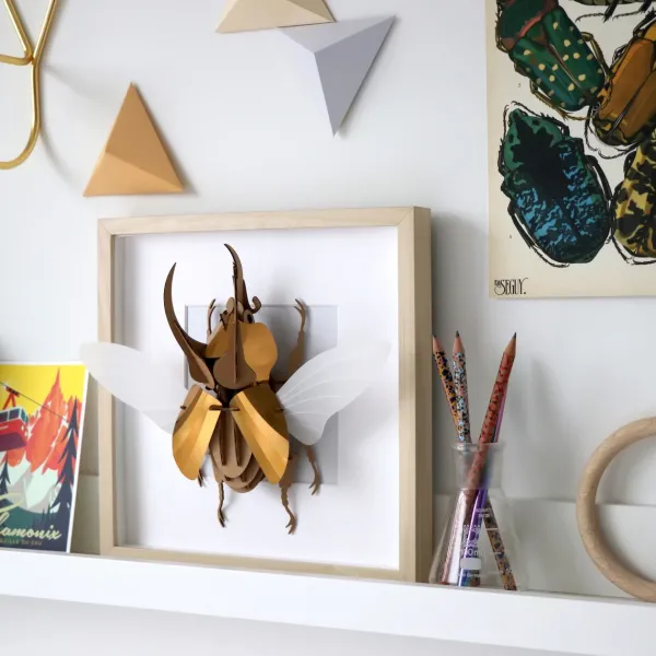 Art Mural^Assembli Trophee Origami Scarabee Atlas Dore