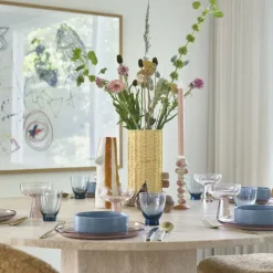 Vases^F&H Vase A Bec Et Cils En Gres - Marron
