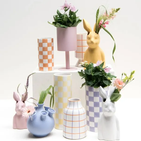 Vases^Sélectionné par Fleux Vase Bunny - 12 Cm X 11 Cm X 28Cm Blanc