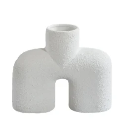 Vases^101 Copenhagen Vase Cobra Uno En Ceramique - Blanc