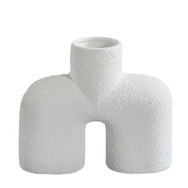 Vases^101 Copenhagen Vase Cobra Uno En Ceramique - Blanc