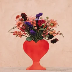 Vases^Sélectionné par Fleux Vase Coeur - Rouge