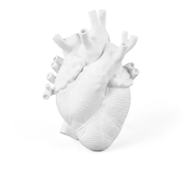 Vases^Seletti Vase Coeur Love In Bloom Porcelaine - Blanc
