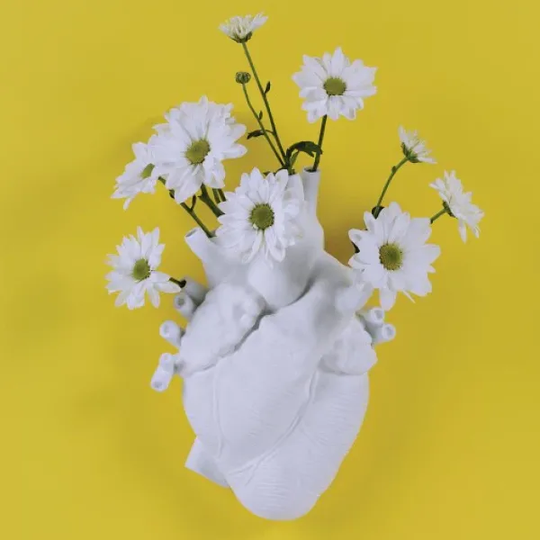 Vases^Seletti Vase Coeur Love In Bloom Porcelaine - Blanc