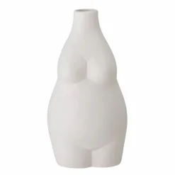 Vases^Bloomingville Vase Elora En Gres Blanc