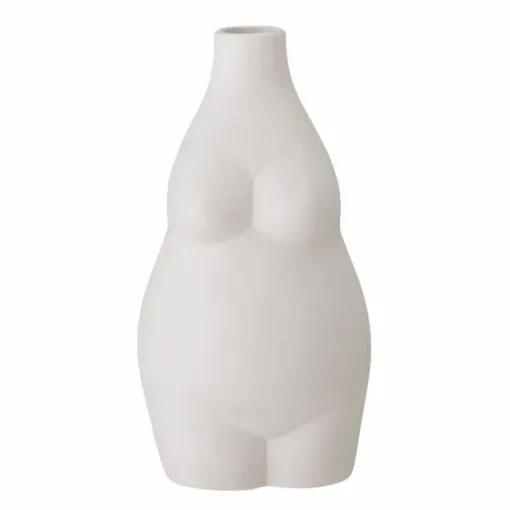 Vases^Bloomingville Vase Elora En Gres Blanc