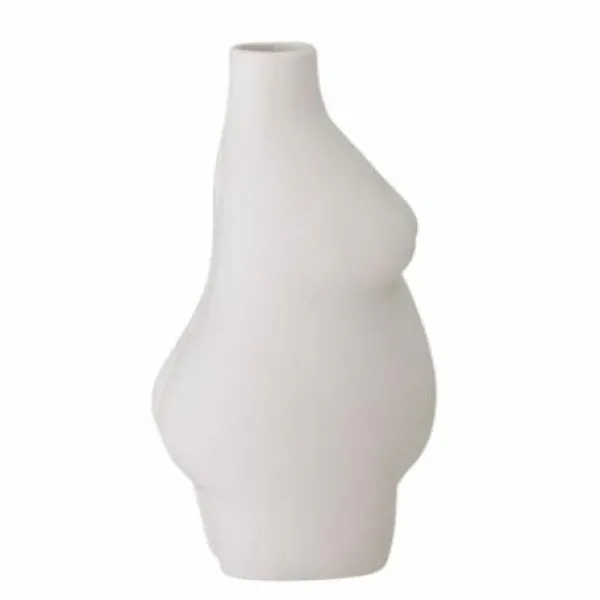Vases^Bloomingville Vase Elora En Gres Blanc