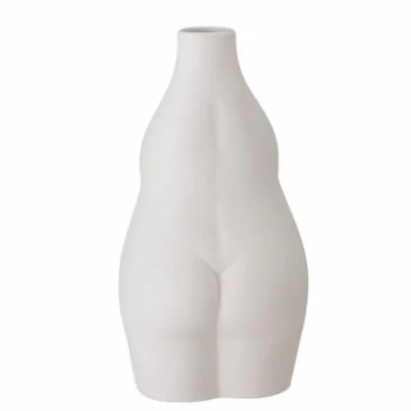 Vases^Bloomingville Vase Elora En Gres Blanc