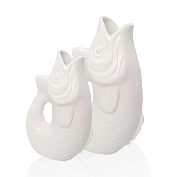 Vases^Sélectionné par Fleux Vase Monsieur Carafon Fish Blanc