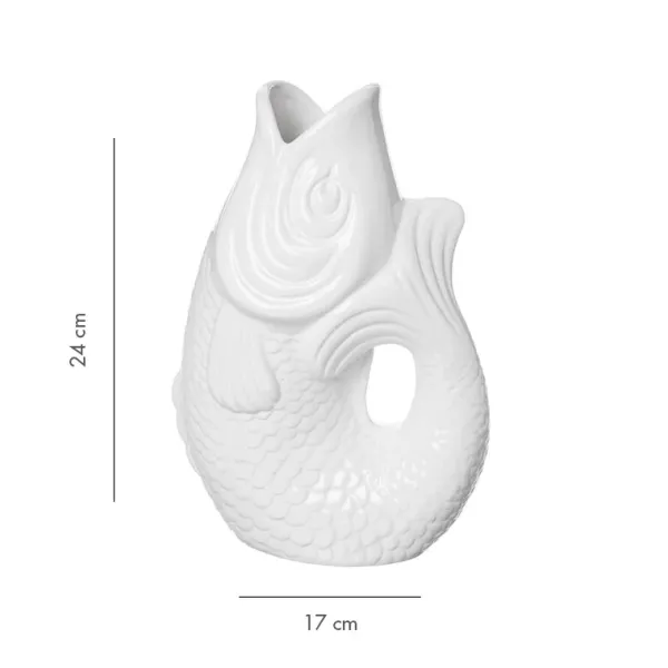 Vases^Sélectionné par Fleux Vase Monsieur Carafon Fish Blanc