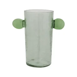 Vases^Sélectionné par Fleux Vase Object Avec Oreilles En Verre Recycle Vert