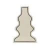 Vases^Ferm Living Vase Paste - Off-White Curvy