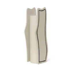 Vases^Ferm Living Vase Paste - Off-White Curvy