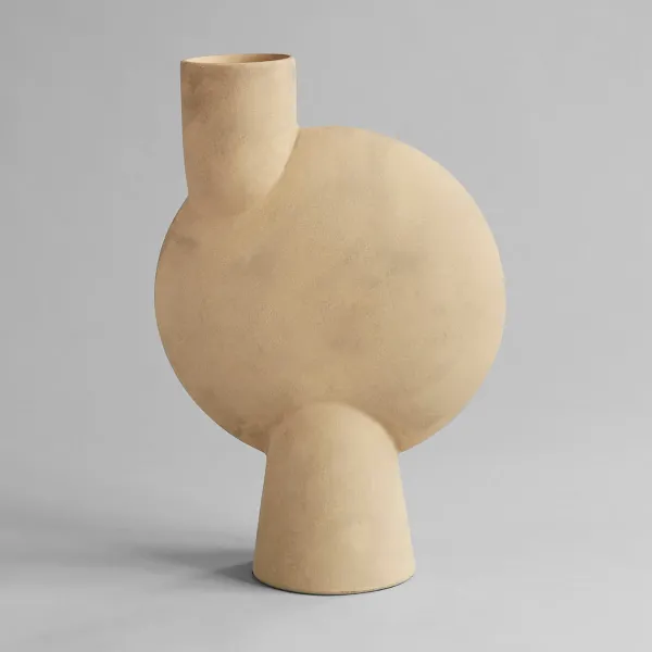 Vases^101 Copenhagen Vase Sphere Bubl En Ceramique - Sable