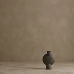 Vases^101 Copenhagen Vase Sphere Bulb En Ceramique - Mini Marron