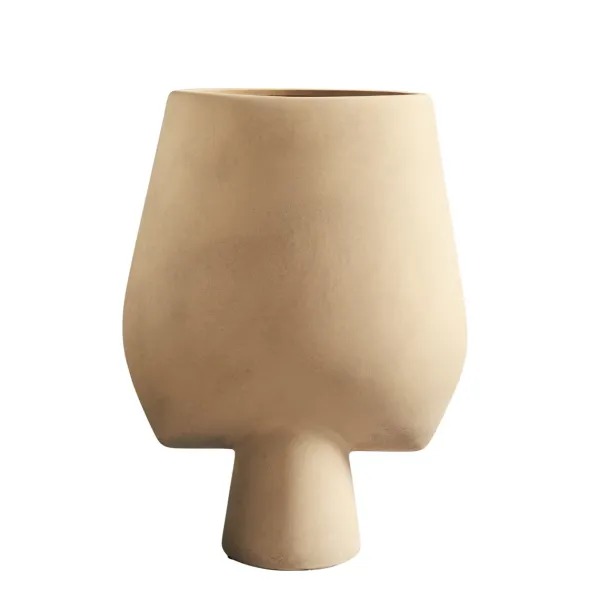 Vases^101 Copenhagen Vase Sphere Square Big Beige