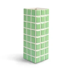 Vases^&klevering Vase Tile En Dolomie Vert