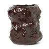 Vases^Ferm Living Vase Tuck En Ceramique Vernissee - Brun