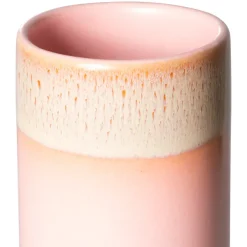 Vases^HK Living Vase Xs 70'S En Ceramique - 7.5 X 7.5 X 19 Cm Orange