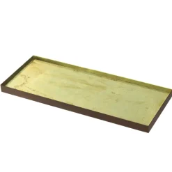 Vide-Poches^Ethnicraft Vide-Poche En Verre Et Feuille D'Or - Gold Leaf - 46 X 18 Cm